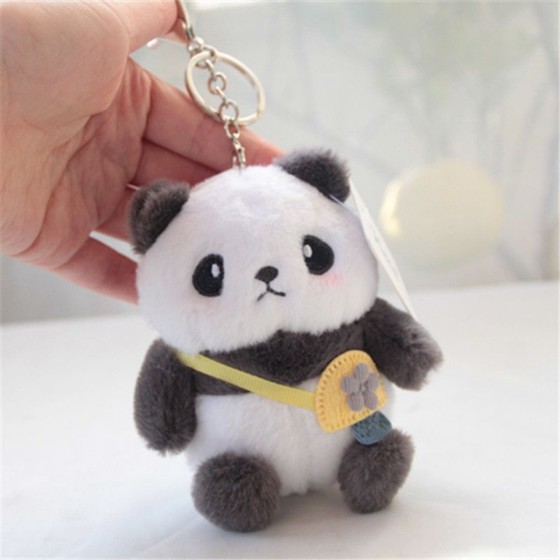 Cute panda pendant, messenger bag, doll, and accessories