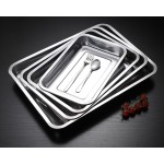 304 stainless steel rectangular thick rice tray