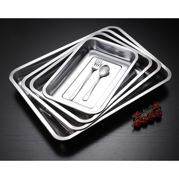 304 stainless steel rectangular thick rice tray